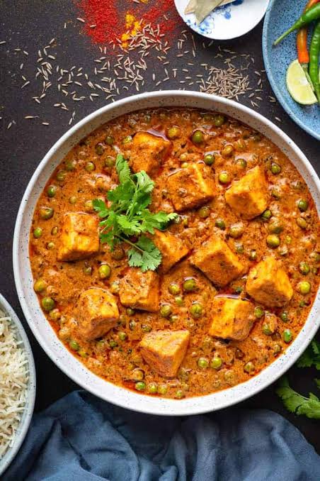 Matar Paneer Half